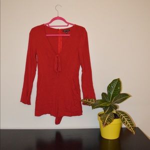 Kendal and Kylie Red Romper